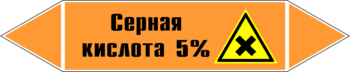 Маркировка трубопровода "серная кислота 5%" (k23, пленка, 126х26 мм)" - Маркировка трубопроводов - Маркировки трубопроводов "КИСЛОТА" - магазин "Охрана труда и Техника безопасности"